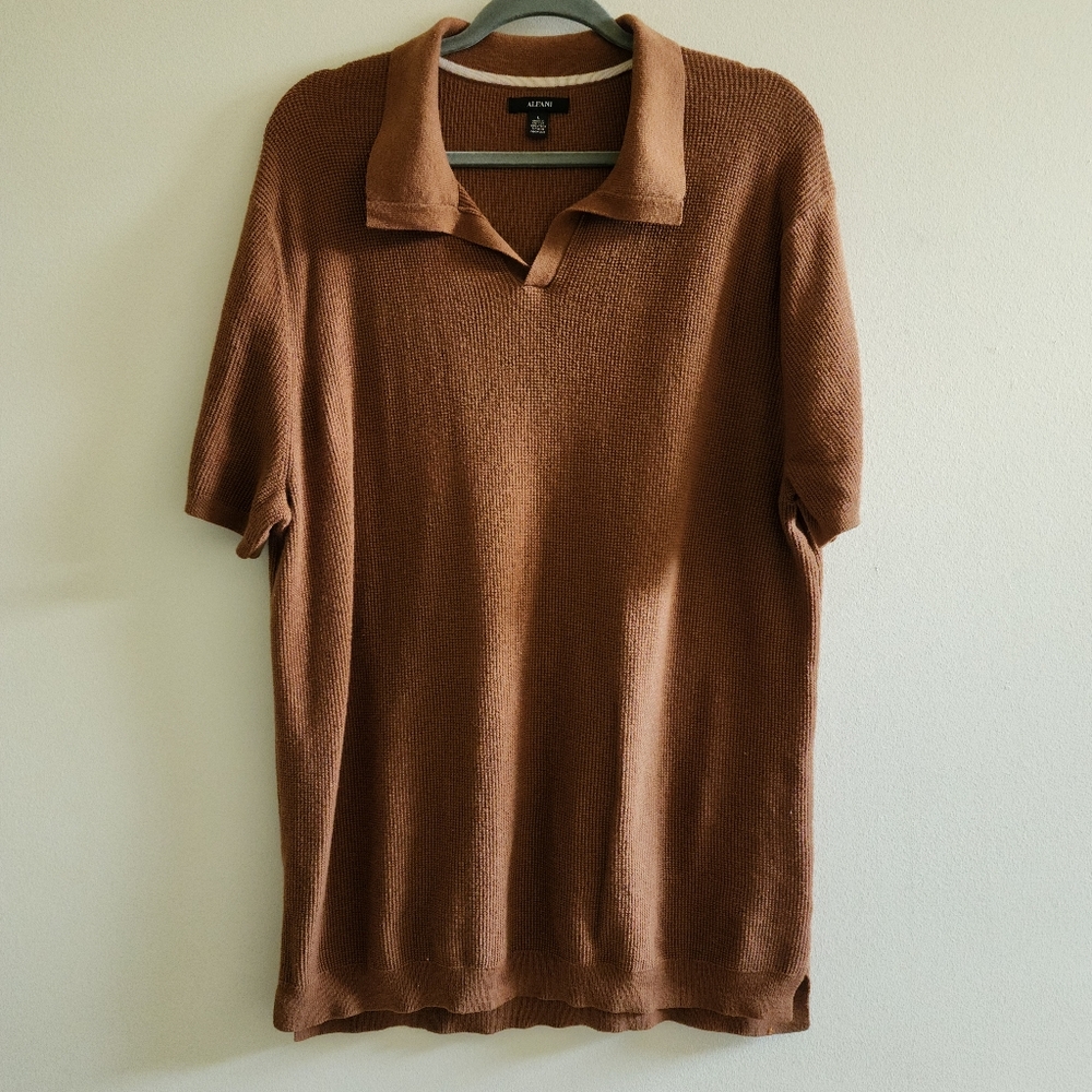 Alfani Men's Brown Polo Shirt